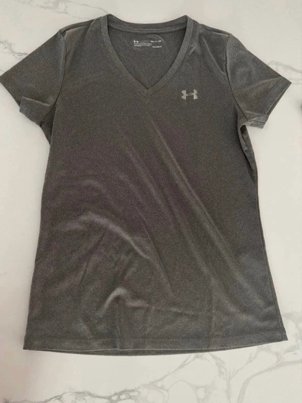 Women’s Under Armour V-Neck Performance Tee - Gray